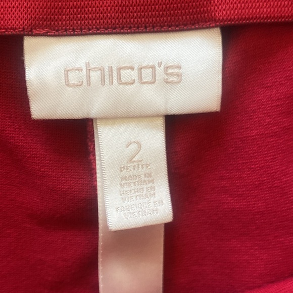 Chico’s Red Chino Leggings size 14 size 2 - Picture 3 of 5